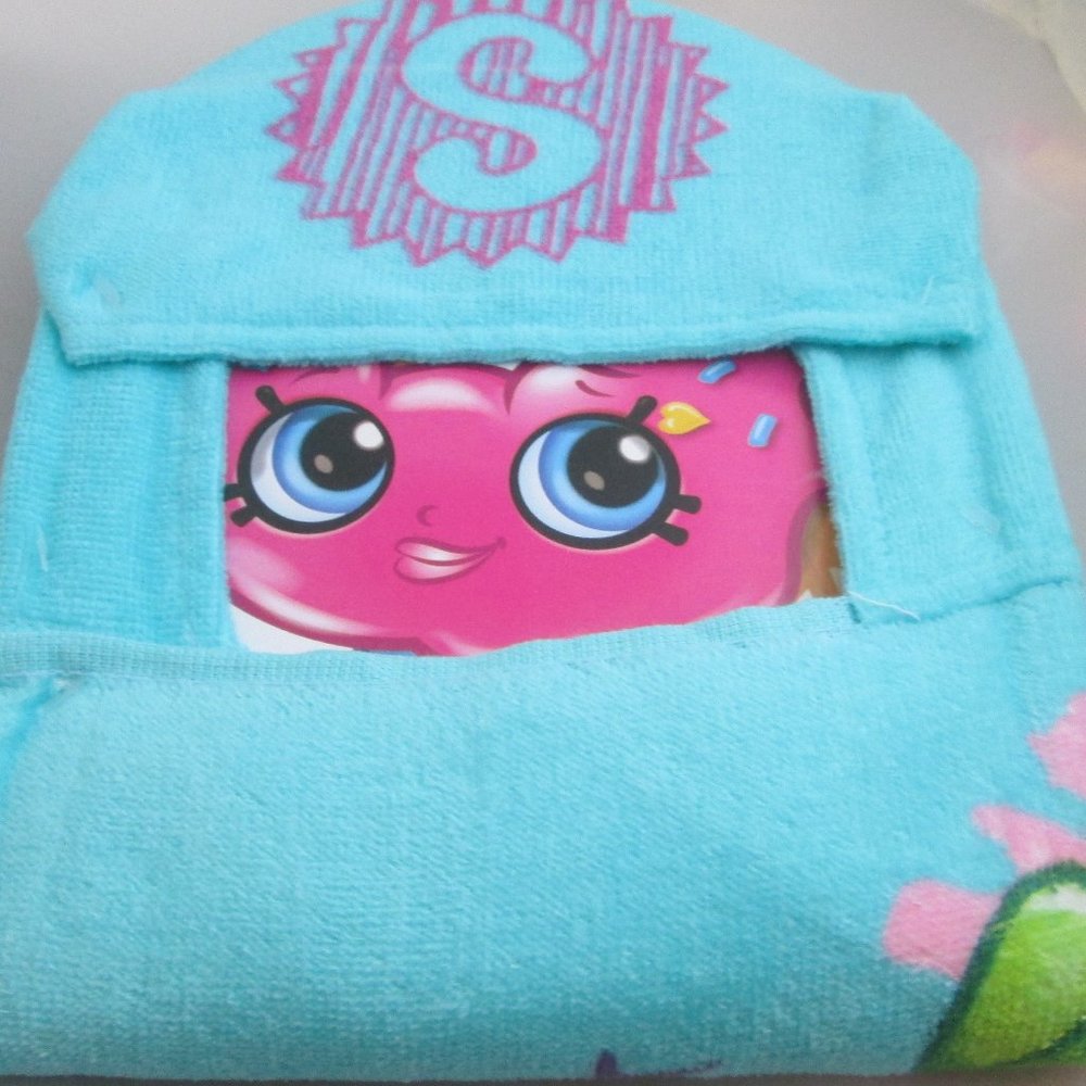 4/$40 New Shopkins Hooded Bath Towel Hooded Towel Wrap